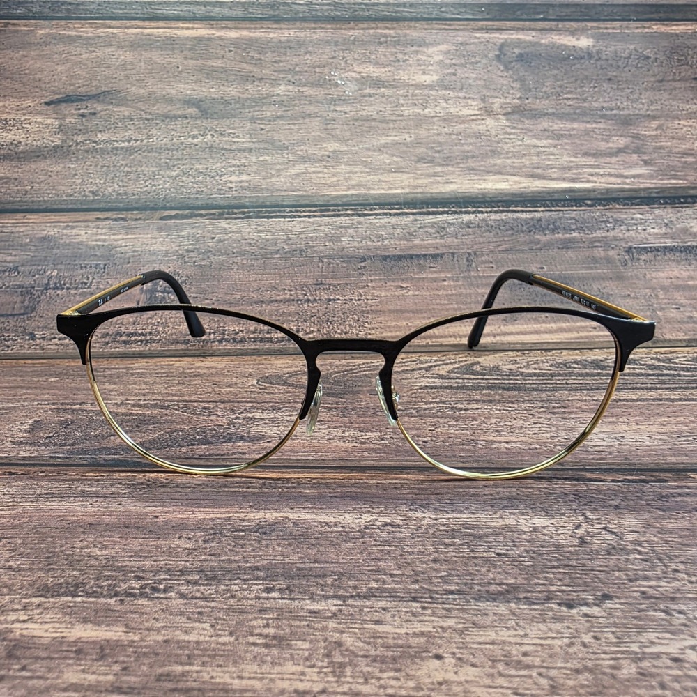 Ray-Ban RB 6375 2890 Black Gold Phantos Eyeglasses Frames 53-18-145